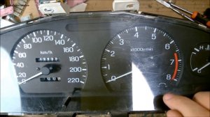 nissan sunny ремонт приборной панели / repair dashboard.