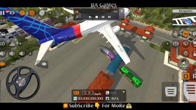 Bussid Pesawat Sriwijaya Air Mod | BusSimulator Indonesia - Bus Games! New Mod - Android Gameplay