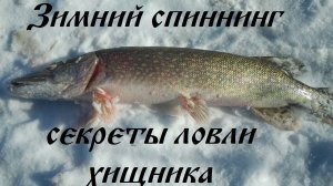 Зимний спиннинг секреты ловли хищника