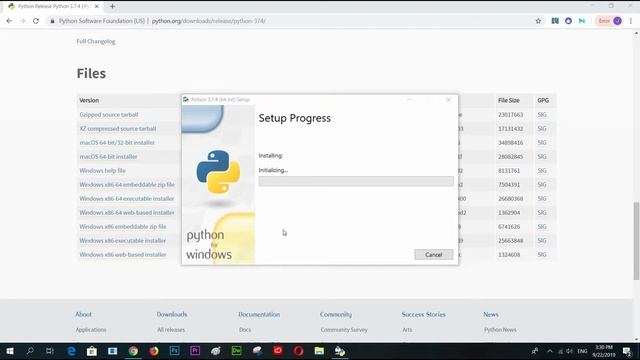 Downloading and installation of Python IDLE | How to download and Install python 3.7.4