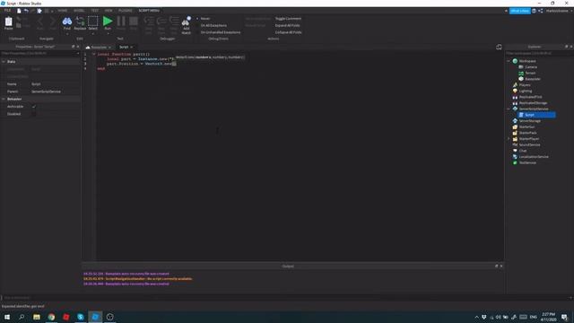 Roblox Studio для новичков. Часть 3 - Instance.new ; function() . смотреть онлайн