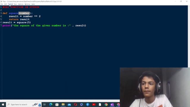 DEF FUNCTION EXAMPLE IN PYTHON + CODE #ai #programming #python