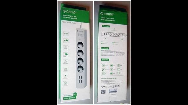 Тест удлинителя с 4 USB портами и 4 EU-розетками от компании ORICO. Модель ORICO OSC-4A4U-EU смотреть онлайн