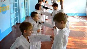 Karate club SKIF. Тренировка каратэ 10.10.15/Karate for Children