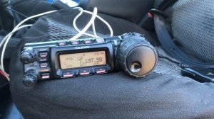 Yaesu FT 857 в автомобиле