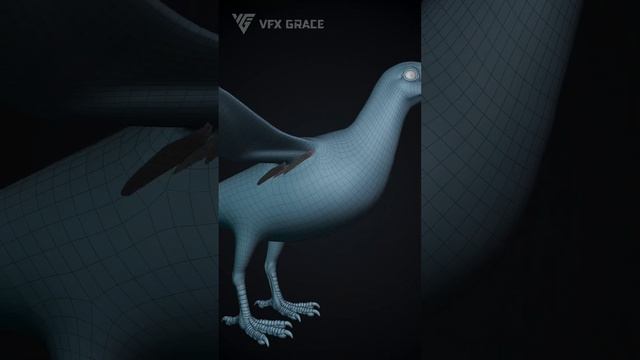 VFX Breakdowns | Pigeon | What is this pigeon watching?  #blender #3dmodels #animated #cg