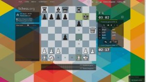 Блиц на lichess.org: Гамбит Андерсена