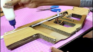 как сделать пистолет-пулемет вектор из картона, который стреляет. Из PUBG