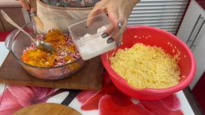 Рисовые шарики с мясной начинкой. Вкусный ужин