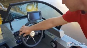 Испытание лодки Волжанка с моторомYamaha F60