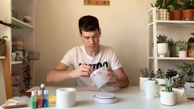 Бетонный горшок своими руками - легко! Просто добавь воды