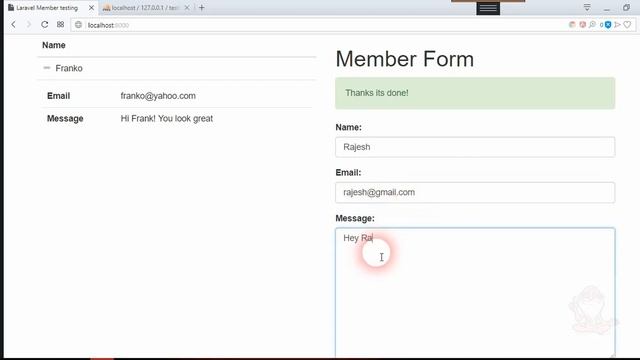 AngularJS and Laravel Part 3: Displaying database records and form together tutorials, latest recen смотреть онлайн
