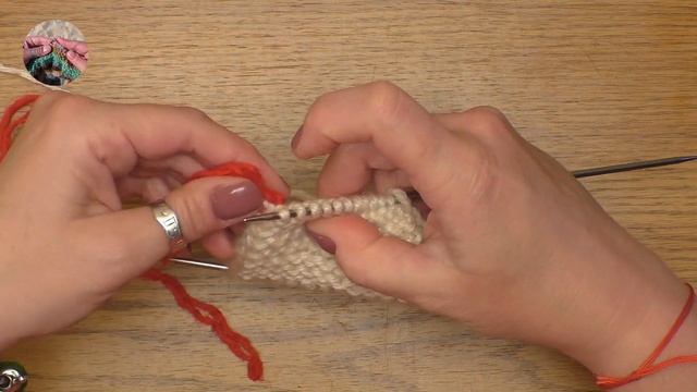 Открытый набор петель на спицы с помощью крючка / Provisional chain cast-on