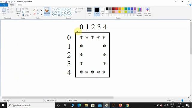 How to print hollow square star "*" pattern using python | python programming tutorial for beginner