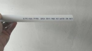 Чем стереть надпись с полипропиленовой трубы.