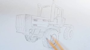 Как нарисовать трактор Т150К | ХТЗ 150К