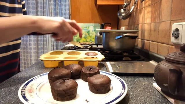 #фондан#кексжидкийшоколад#шоколадныйкекс. Фонданы готовы за 9 минут