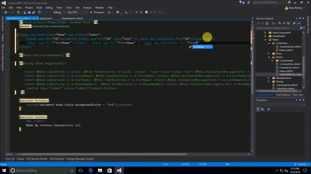 41. (ASP.NET Core 1.0 & MVC) Tag Helpers смотреть онлайн
