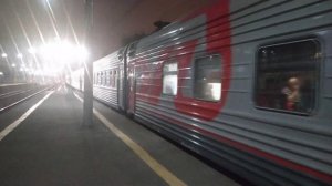 Отправление ЭП2К с поездом №133 Москва - Дербент с Павелецкого вокзала.