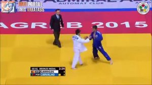 Judo Grand Prix Zagreb 2015 Bronze -60kg GARRIGOS Francisco (ESP) vs. CARVALHO Nuno (POR)