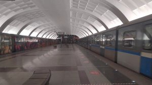 Moscow metro/ Метропоезд РУСИЧ на станции "Митино". АРБАТСКО-ПОКРОВСКАЯ ЛИНИЯ (3).