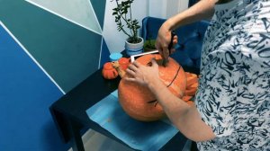 КАК СДЕЛАТЬ МАСКУ ИЗ ТЫКВы