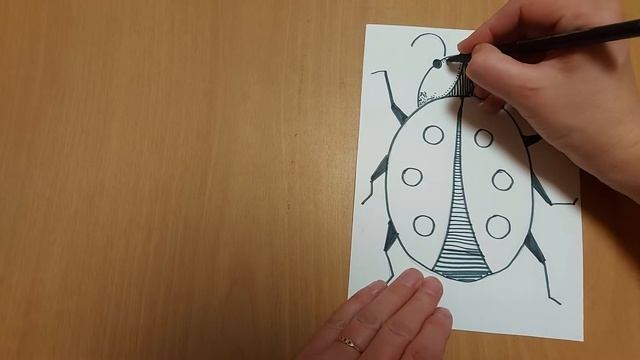 Основы рисования для детей 3-5 лет. Графика. Божья коровка. смотреть онлайн