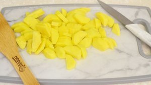 Картошка тушеная в молоке