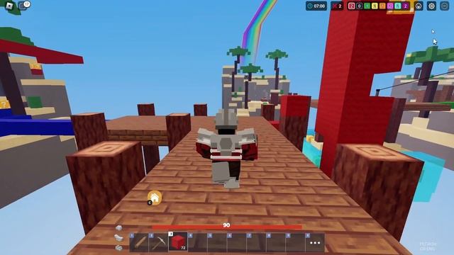 Играем с другом в роблокс бедварс! смотреть онлайн