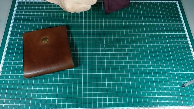 Кожаный кошелек мини из натурально кожи / Ручная работа / HandMade / смотреть онлайн