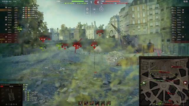 Основной калибр, стальная стена и спартанец на Tiger (P) на карте Париж World of Tanks смотреть онлайн