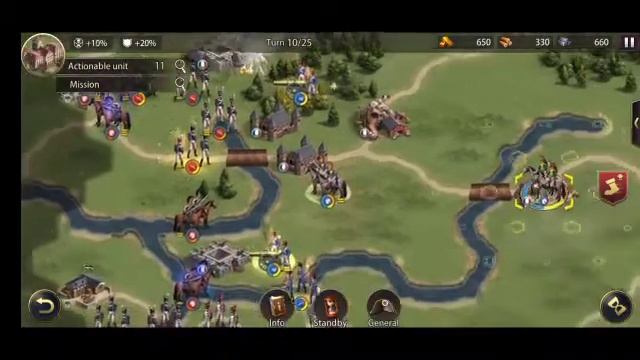 Walkthrough: Lv9 of France - Hard - Grand War: Napoleon. No generals, Only Lancer. #GrandWar смотреть онлайн