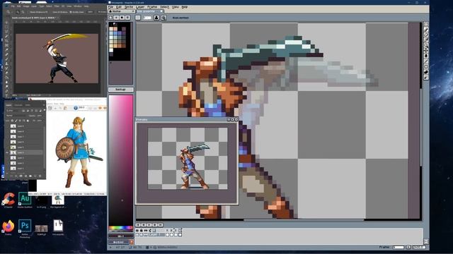 Pixel Art Character Animation (Aseprite) - Link Sword Attack смотреть онлайн