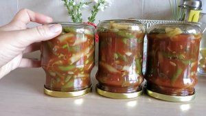 ЛЮБИМАЯ заготовка СТРУЧКОВАЯ фасоль в томатном соке