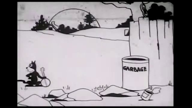 Feline Follies (1919)  -  First Felix The Cat Cartoon
