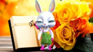 ZOOBE зайка Поздравление Насте С Днём Рождения   !