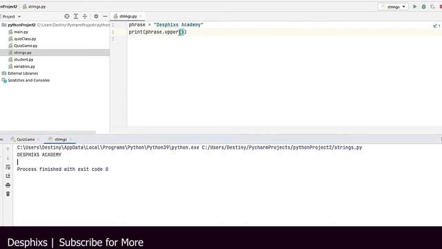How to Use Strings in Python - Python Tutorial for Beginners - Day 3