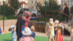 Спайдермен и Бэтмен Детский праздник Супергерои Марвел в реальной жизни Superheros