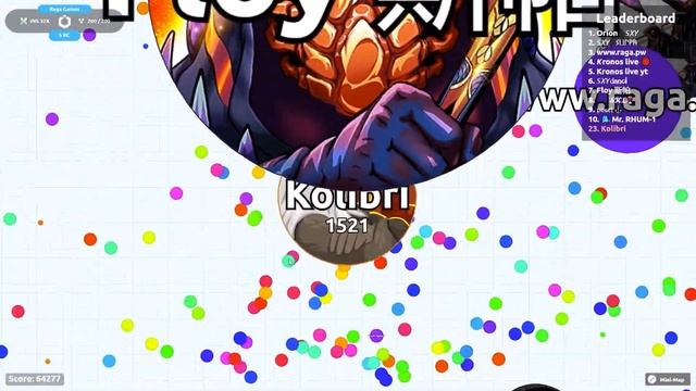 Best Strategies to Become Nr.1! Agar.io Raga Gameplay