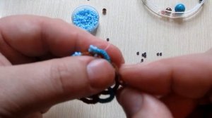 Часть 2 Многослойное фриволите иглой 2-х цветная подвеска