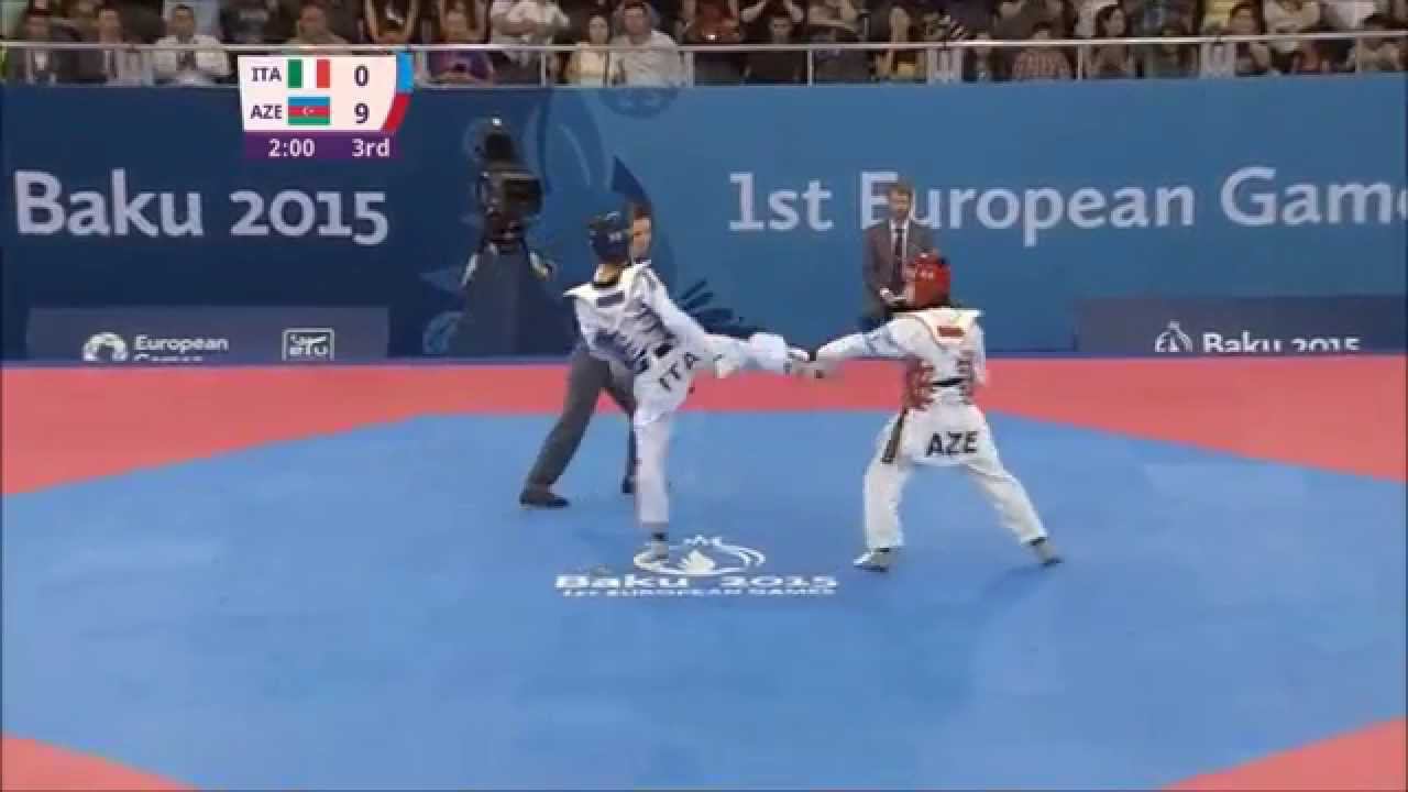 Taekwondo WTF. Baku 2015 European Games. Bronze fin. Ж -49. Nicoli-Abakarova.