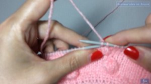 Мастер класс вяжем узор "Шишечки" спицами