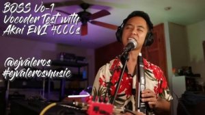 Akai EWI 4000S + BOSS Vocoder VO-1 Test