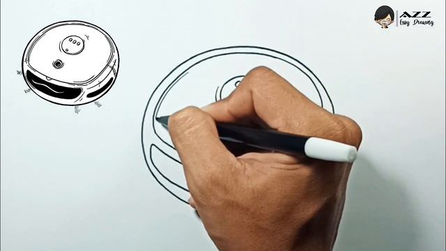 How to draw Robot Vacuum Cleaner смотреть онлайн