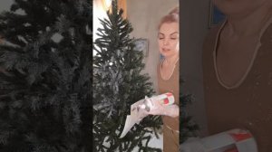 КРАСИМ ЕЛКУ. ЗАСНЕЖЕНАЯ ЕЛКА. СВОИМИ РУКАМИ