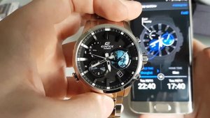НЕсмарт-часы с Bluetooth? Обзор и настройка Casio Edifice EQB-600D-1A2. (Review and setting)