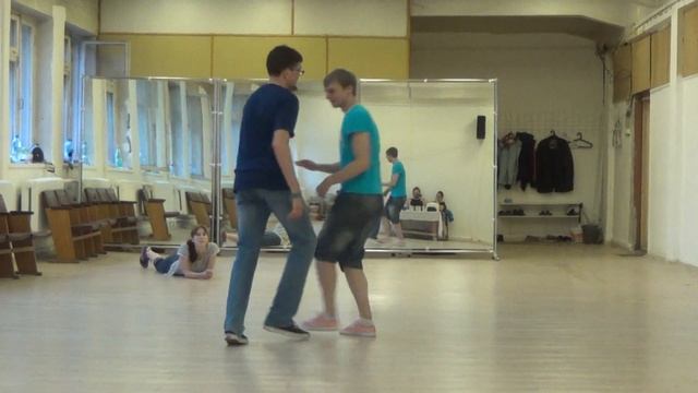 Валера и Саша танцуют линди хоп под "А если вы дебил". смотреть онлайн