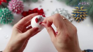 ? НОВОГОДНИЕ ИГРУШКИ НА ЁЛКУ ? из фоамирана своими руками