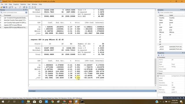 92 #Hausman test #Breusch #Pagan #LM test and F test for Panel Models in Stata смотреть онлайн