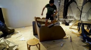 САЛОН ИЗ КАРТОНА ДЛЯ ЛАМБОРГИНИ АВЕНТАДОР